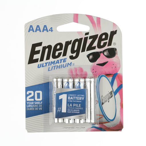 Energizer Ultimate Lithium High Energy AAA 4 Pack (L92SBP-4)