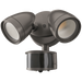 ETI SC-2HD-2400LM-8-CP3-SV-OS-BZ 28W Double Head Security Light With 3 CCT Color Preference Bronze Finish 2400Lm (51406111)