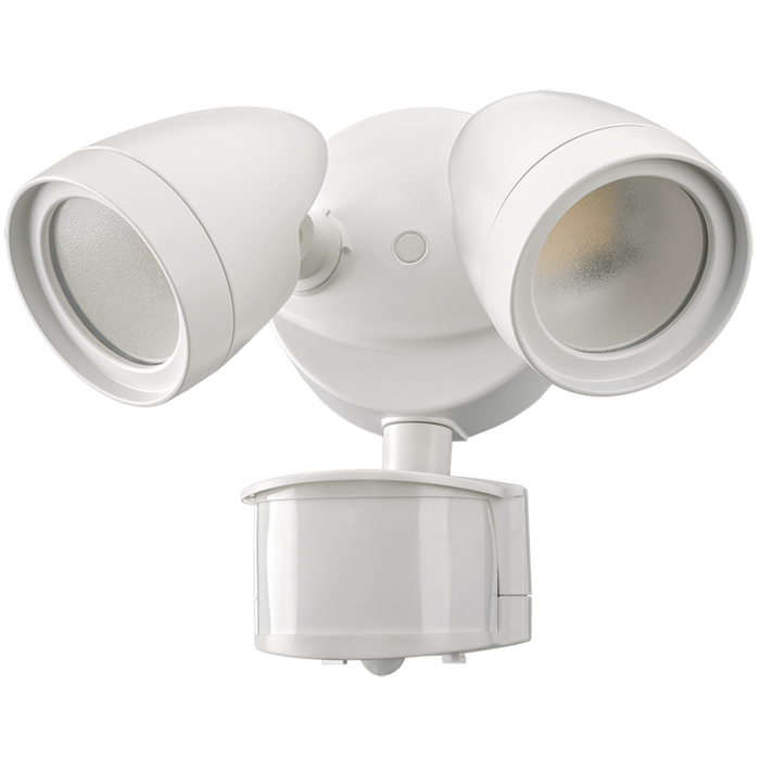 ETI SC-2HD-2400LM-8-CP3-SV-OS-W 28W Double Head Security Light With 3 CCT Color Preference White Finish 2400Lm (51406112)