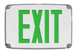 RAB Outdoor Exit 1-Face Green Letter White Panel White Housing Wet-Location (EXITOUT-G)