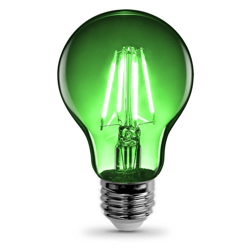 Feit Electric Filament Colored LED 3.6W Medium Base A19 Transparent Green Bulb (A19/TG/LED)