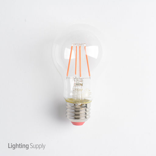 Feit Electric Filament Colored LED 3.6W Medium Base A19 Transparent Red Bulb (A19/TR/LED)