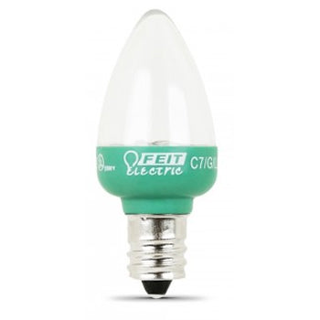 Feit Electric LED Green Nightlight Replacement Bulbs 2-Pack (BPC7/G/LEDG2/2)