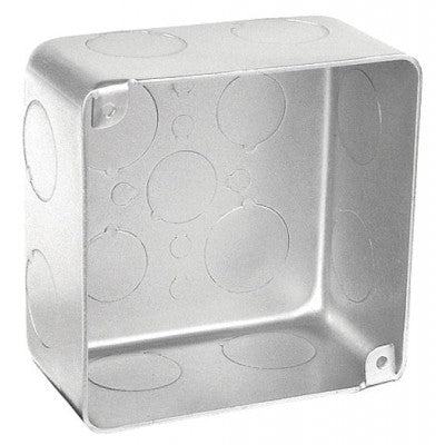 Southwire Garvin 4 Square Chicago Plenum Airtight Junction Box Drawn 2-1/8 Inch Deep (8) 3/4 Inch Side Knockouts (52171-3/4-VT)