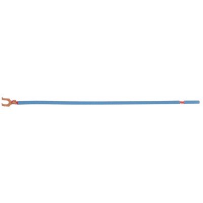 Southwire Garvin 8 Inch Blue 12 Gauge Stranded Wire Grounding Pigtail With Fork And Strip Terminal (PTST12BU)