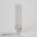 GE F18DBX/827/ECO 18W T4 Quad Tube Compact Fluorescent 2700K 82 CRI Bi-Pin G24D-2 Push-In Base Bulb (97577)