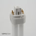 GE F18DBX/841/ECO4P 18W T4 Quad Tube Compact Fluorescent 4100K 82 CRI 4-Pin G24Q-2 Plug-In Base Bulb (97601)