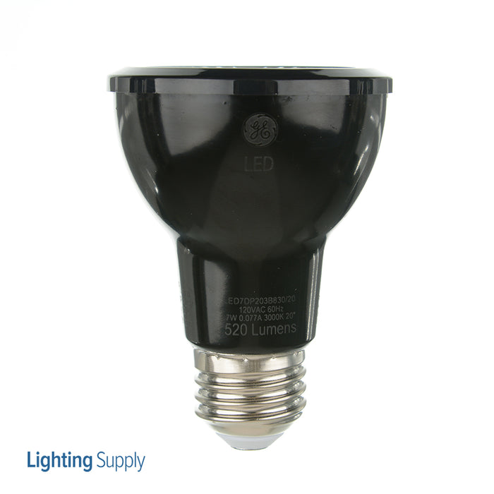 GE LED7DP203B830/20 PAR20 LED 7W 520Lm 80 CRI Screw-In Medium Dimmable Indoor Spotlight (93327)