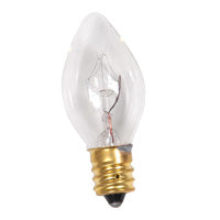 Halco C7CL4 4W Incandescent C7 130V Candelabra E12 Base Dimmable Clear Bulb (7014)