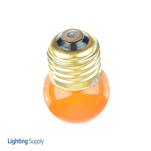 Halco S11ORG7.5C 7.5W Incandescent S11 130V Medium E26 Base Dimmable Ceramic Orange Bulb (7026)