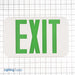 Howard Battery Backup LED Exit Sign With Green Letters (HL0301B2GW)