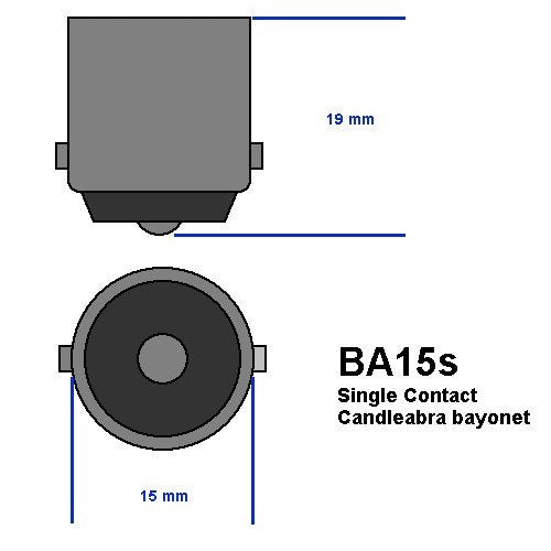 Halco JC20/BA15S/HX 20W Halogen T3 2850K 12V 99 CRI Single Contact Bayonet BA15S Base Dimmable Bulb (107718)