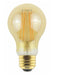 Aamsco Hybrid LED A19 Lamp 4W 35Lm Medium Screw Amber (LED-4WA-A19HYBRID-DIM)