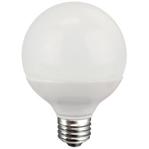 TCP LED 5W G25 Dimmable 3000K E26 Frost (LED5G25D30KF)