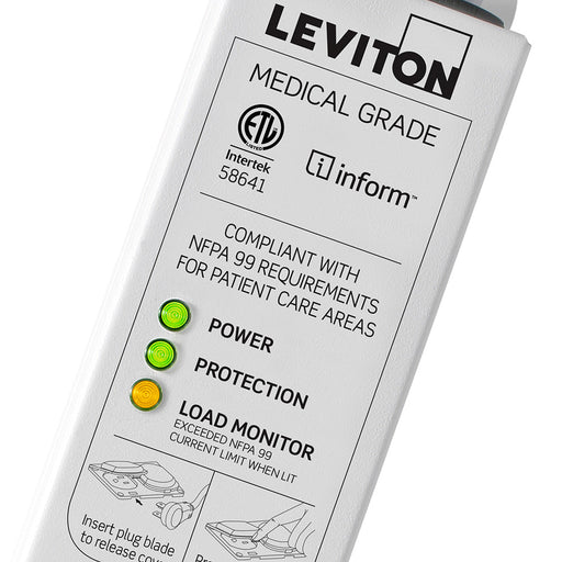 Leviton 4-Outlet Power Strip 15A Surge 15 Foot Cord (53C4M-1S5)