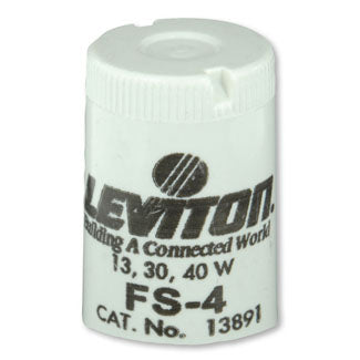 Leviton Fluorescent Lamp Starter Basic 13 30 And 40W FS-4 (13891)