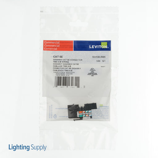 Leviton GigaMax CAT5e QuickPort Connector Brown (5G108-RB5)
