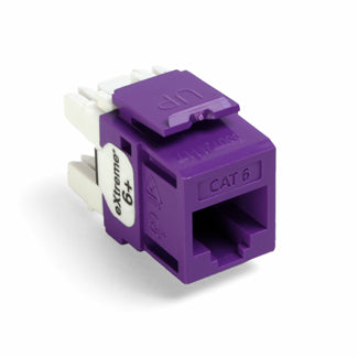 Leviton Extreme CAT6 QuickPort Connector Purple (61110-RP6)