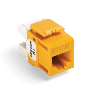 Leviton Extreme CAT6 QuickPort Connector Yellow (61110-RY6)