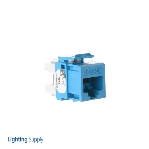 Leviton Extreme CAT6a QuickPort Connector Channel-Rated Blue (6110G-RL6)
