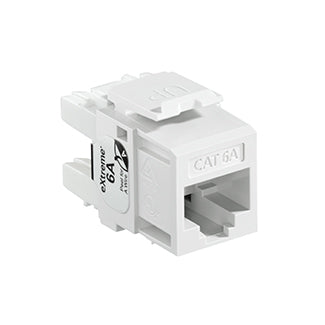 Leviton Extreme CAT6a QuickPort Connector Channel-Rated White (6110G-RW6)