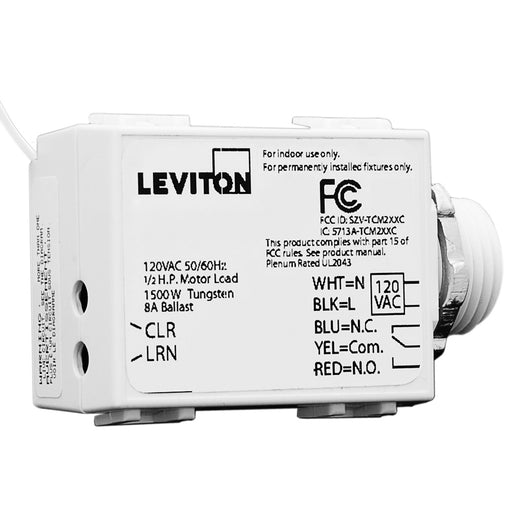 Leviton Levnet RF 5-Wire 300W Relay Receiver Threaded Mount 24VAC 315Mhz Enocean Title 24 And ASHRAE 90.1 Compliant (WST02-R10)