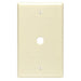 Leviton 1-Gang .312 Inch Hole Device Telephone/Cable Wall Plate Midway Size Thermoset Box Mount Ivory (80513-I)