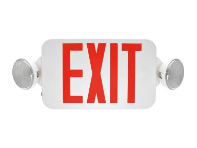 Maxlite 103369 Exit Thermoplastic Red Letters White Remote Head Capable (EX-RWRC)