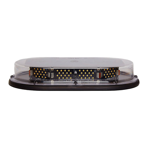 North American Signal Company Clear Outer Amber LEDs 17.25 Inch Permanent Mount User Select Flash Patterns Amber (MMBZLEDFL-C/A)