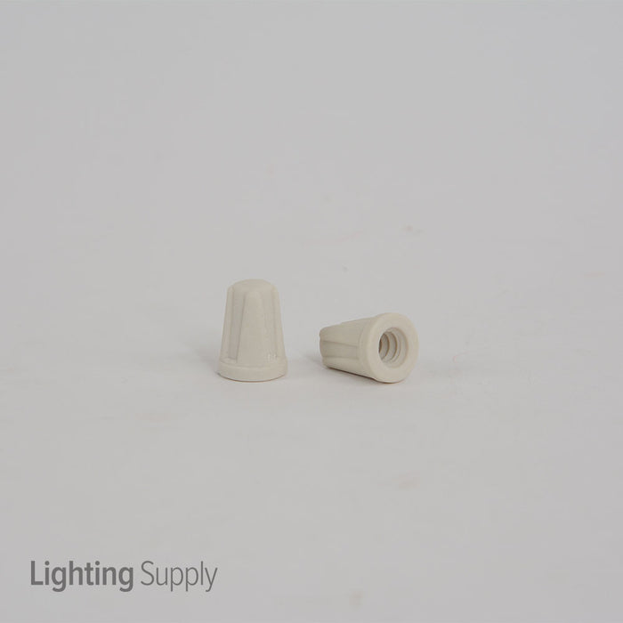 NSI High Temperature Medium Ceramic White Wire Connector For 22-10 AWG Wire 100 Per Bag (TOP-M-CD)