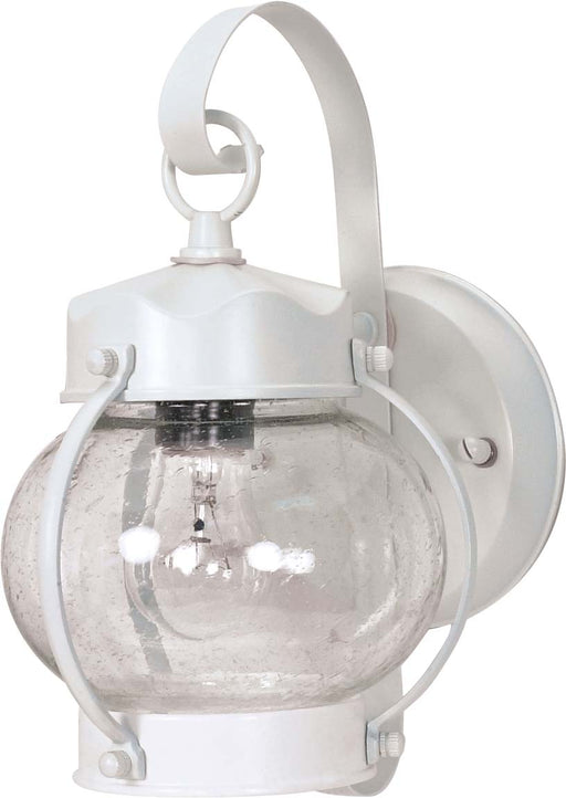 SATCO/NUVO 1-Light 11 Inch Wall Lantern Onion Lantern With Clear Seed Glass (60-630)