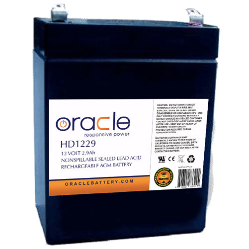 Oracle 12V 2.9 Amp Hour Heavy-Duty Multi-Purpose Sealed Lead Acid AGM (HD1229)