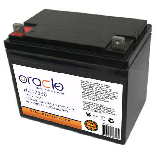 Oracle 12V 35 Amp Hour (PP CASE) Heavy-Duty Multi-Purpose Sealed Lead Acid AGM (HD12350)
