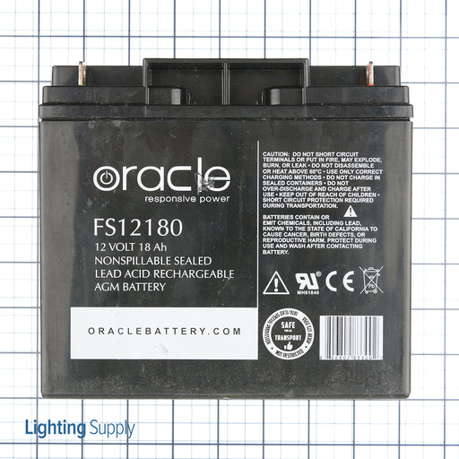 Oracle 12V 18 Amp Hour Sealed Lead Acid AGM (FS12180)