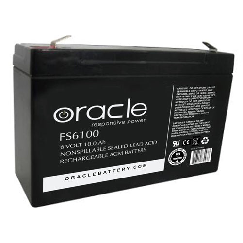 Oracle 6V 10 Amp Hour Sealed Lead Acid AGM (FS6100)