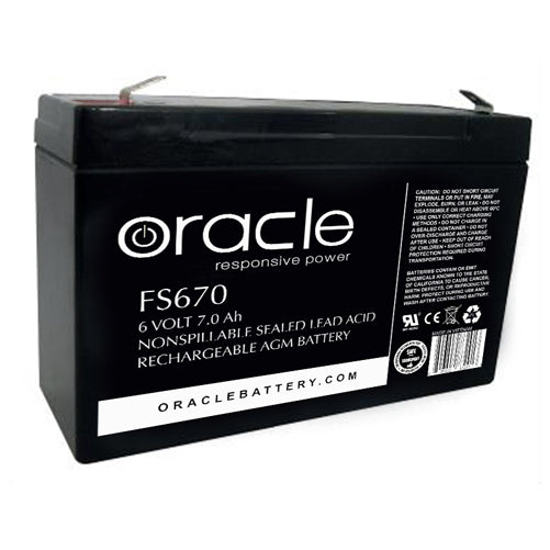 Oracle 6V 7 Amp Hour Sealed Lead Acid AGM (FS670)