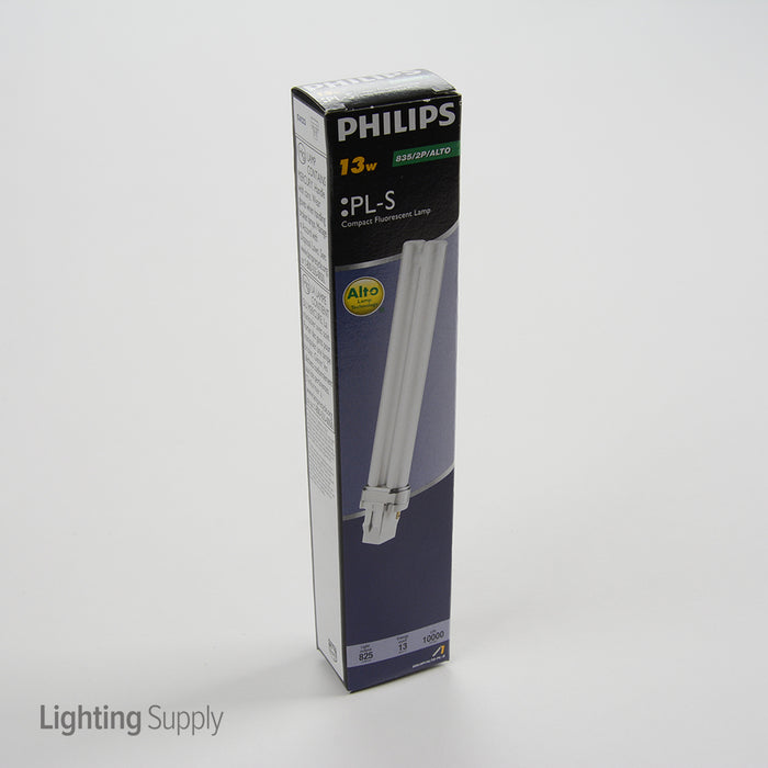 Philips 146845 PL-S 13W/835/2P/ALTO 13W Short Twin Tube Compact Fluorescent 3500K 56V 82 CRI Bi-Pin GX23 Plug-In Base Bulb (927902783521)