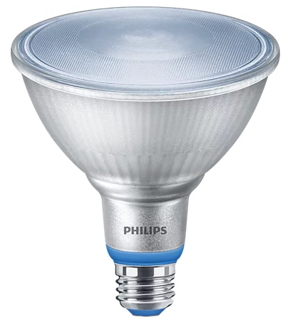 Philips 15.5PAR38/LED/950/F50/ND/GROW/T20 4/1PF 576462 LED PAR38 Grow Light 15.5W 110-240V 5000K Daylight 1325Lm 92 CRI 50 Degree Beam E26 Base (929001892733)