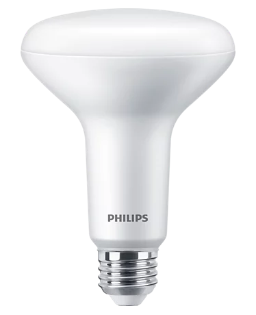 Philips 15BR30/PER/927/P/E26/WG/HO/T20 4/1PF 571471 LED BR30 Lamp 15W 120V 2200K-2700K Warm Glow 1400Lm 90 CRI 110 Degree Beam E26 Base Frosted (929002351433)