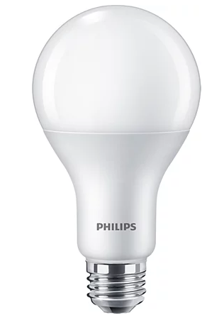 Philips 29A21/PER/827/FR/P/E26/WG/HO 4/1PF 571497 LED A21 Lamp 29W 120V 2200K-2700K Warm Glow 2610Lm 250 Degree Beam 80 CRI E26 Base Frosted (929002343033)