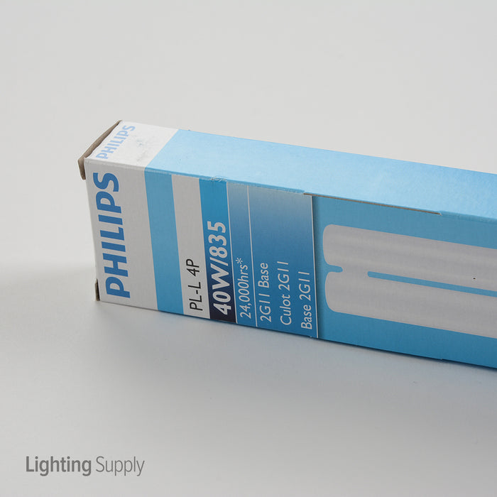Philips 300434 PL-L 40W/835/4P/RS/IS 40W PL-L Long Twin Tube Compact Fluorescent 3500K 126V 82 CRI 4-Pin 2G11 Plug-In Base Bulb (927908083529)