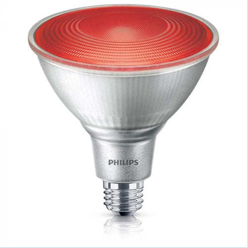 Philips 13W LED PAR38 REDK 120V Medium E26 Base Party Bulb (13.5PAR38/RED/FLOOD/ND ULW 1/4)