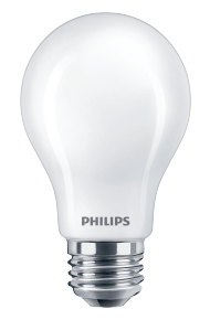 Philips 9.5A19/LED/927/FR/Glass/E26/DIM 1FB T20 578583 LED A19 Lamp 9.5W 120V 2700K Warm White 1100Lm 320 Degree Beam 90 CRI E26 Base Frosted (929003497904)