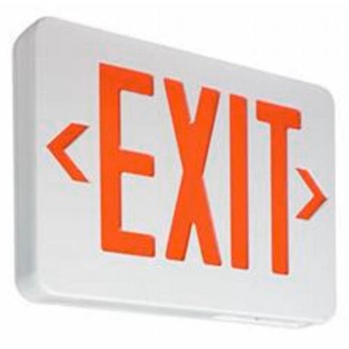 Philips Ready To Go Chloride VERWEM Exit Sign Red With Nickel Cadmium Battery (912400348807)