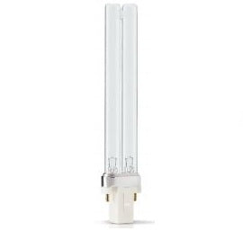 Standard 9W Twin Tube Compact Fluorescent 60V Bi-Pin G23 Plug-In Base UV-C 254nm Germicidal Bulb (TUVPL-S9W/2P) Warning! See Description For Important Safety Notice