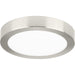 Progress Lighting Everlume Collection Brushed Nickel 7 Inch Edgelit Round Trim Ring (P860049-009)