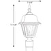 Progress Lighting Non-Metallic Incandescent One-Light Post Lantern (P5456-31)