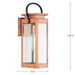 Progress Lighting Union Square Collection 100W One-Light Wall Lantern Antique Copper (Painted) (P560004-169)