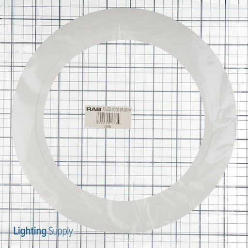 RAB Retrofit Accessory 6-8 Inch Goof Ring White Plastic Smooth (RFLED-GOOF-6R-8R-W)