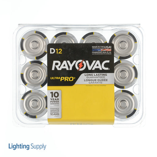 Rayovac Ultra Pro Alkaline Reclosable D Sold as 12 Pack (ROV-ALD-12PPJ)